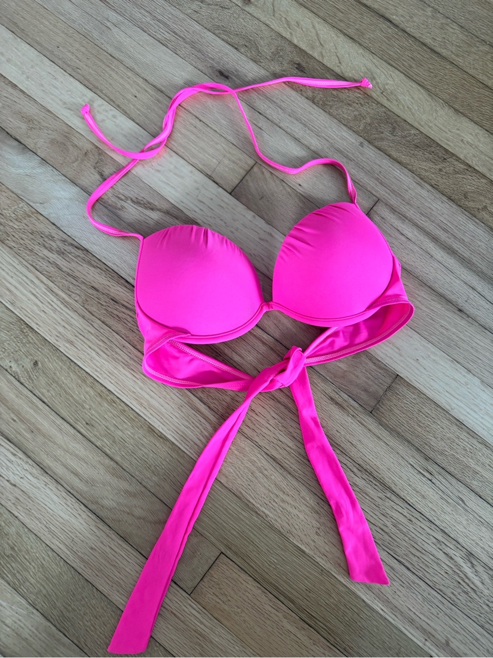 INGEAR SWIM Hot Pink Padded Push-Up Bikini Top